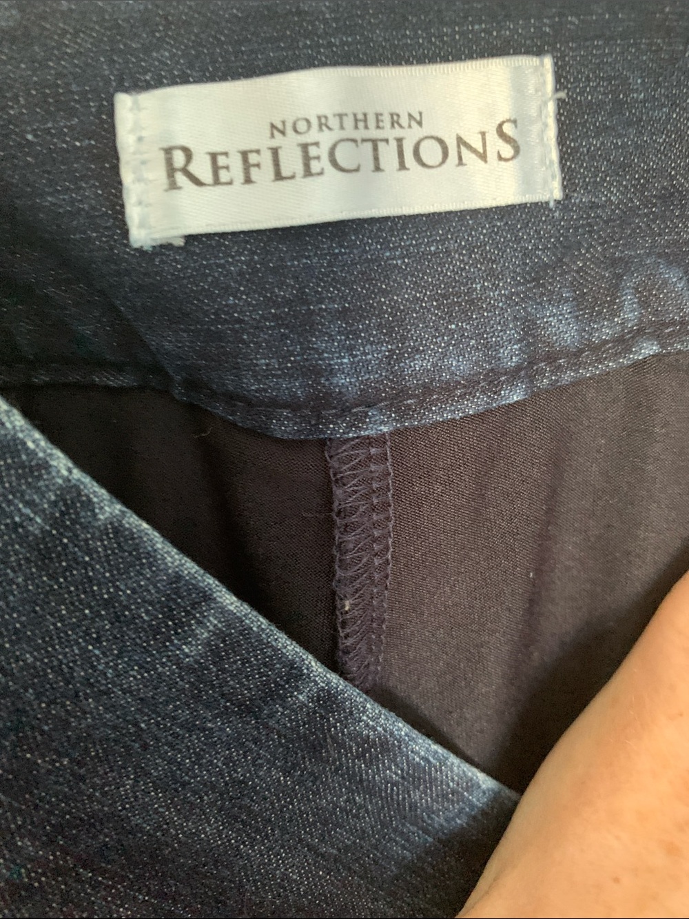 Classic Dark Blue Denim Skort - Picture 6 of 7